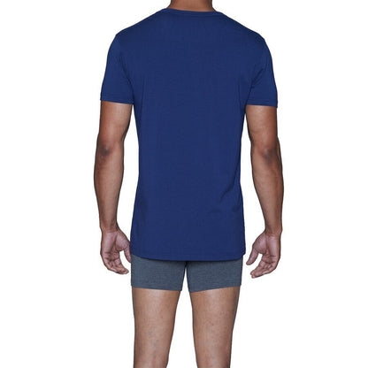 Wood Classic Modal V-Neck - Deep Space Blue