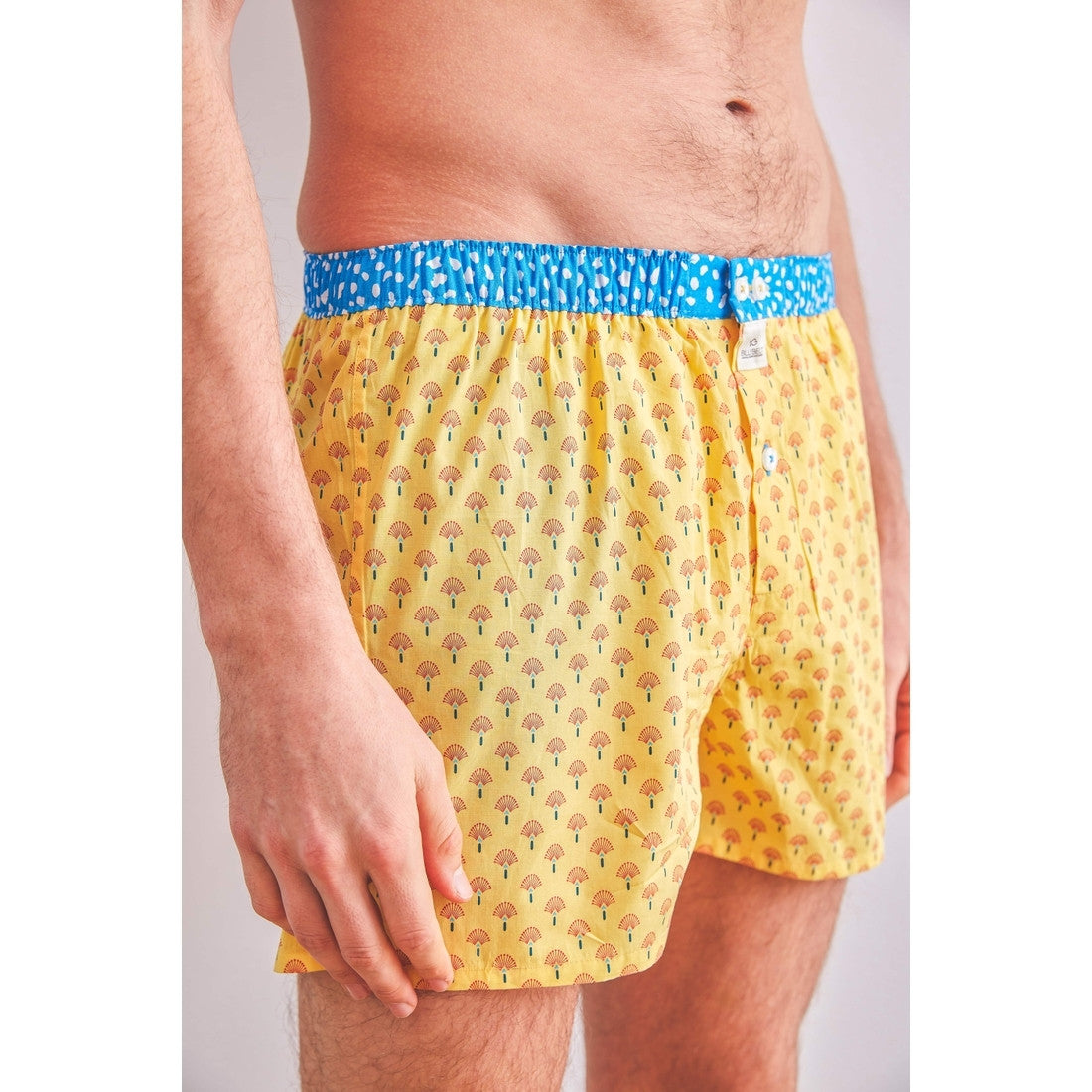 Billybelt Organic Boxer - Yellow Peacock