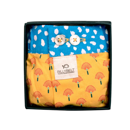 Billybelt Organic Boxer - Yellow Peacock