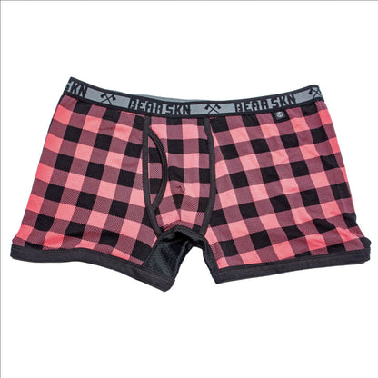 BEAR SKN - Bamboo Boxer Brief - Bearbie Pink Backwoods