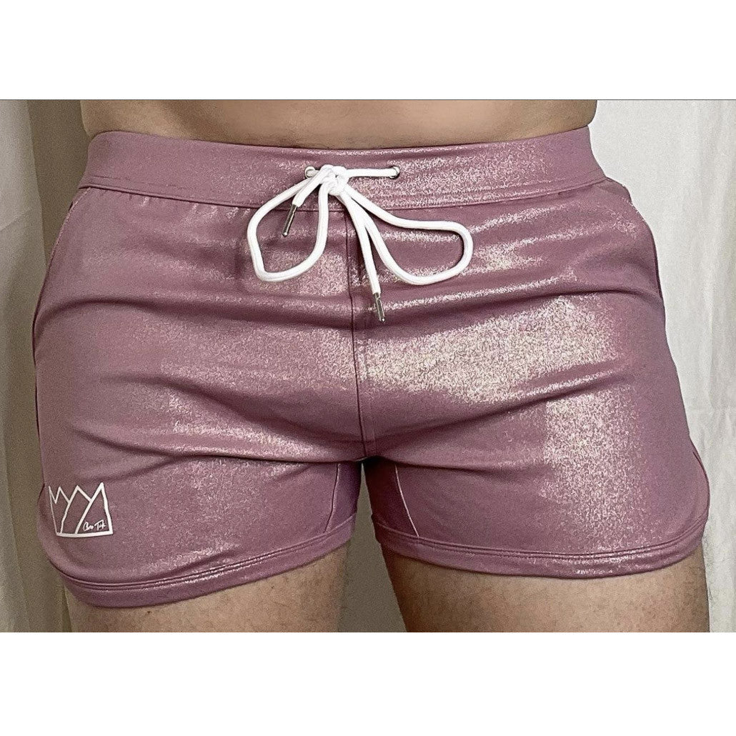 Chris Turk - Glitter Swim Trunk - Pink Glitter